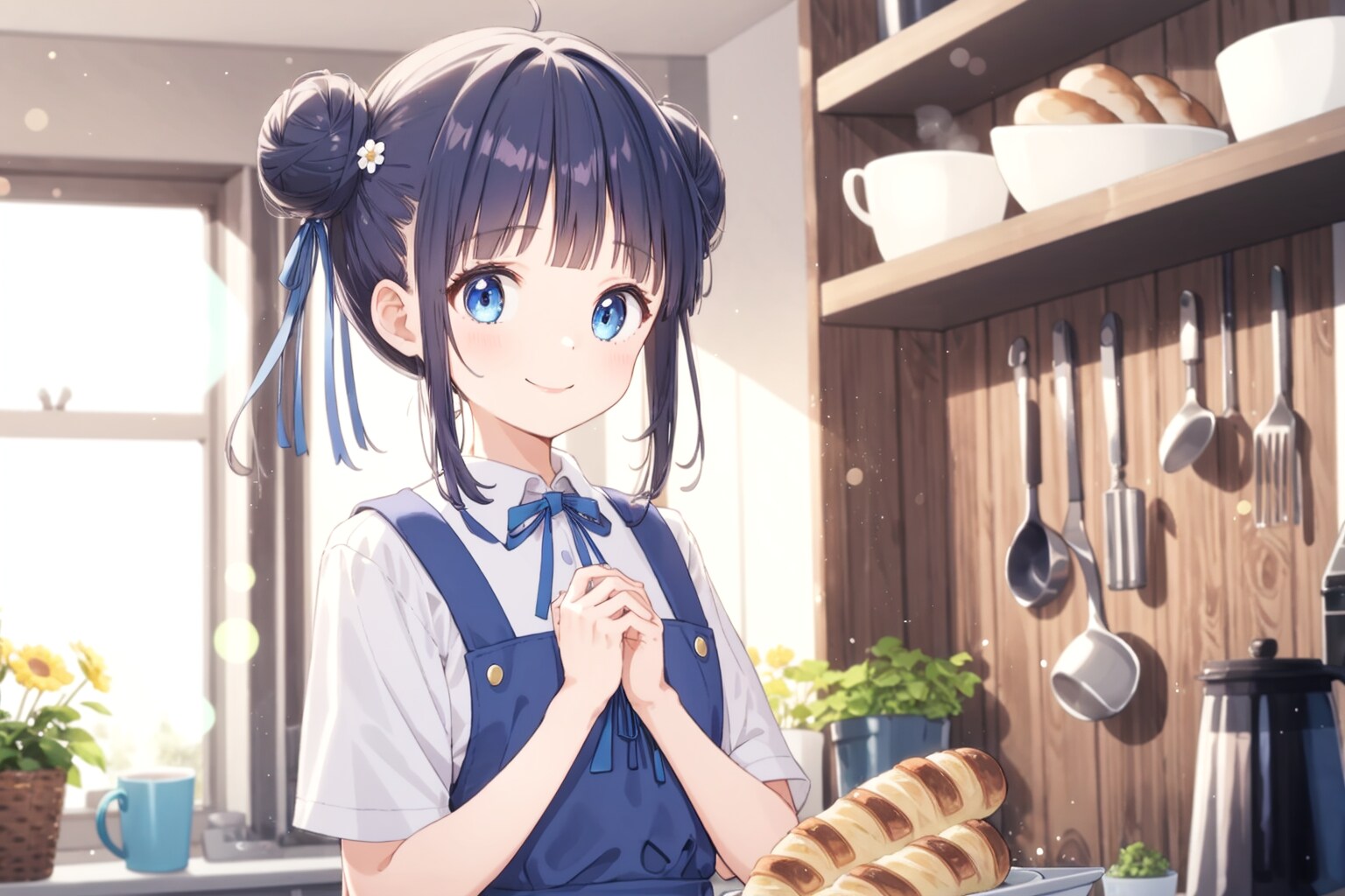 AQUA版おだんごちゃん🍡と朝ごはん🍚 | の人気AIイラスト・グラビア