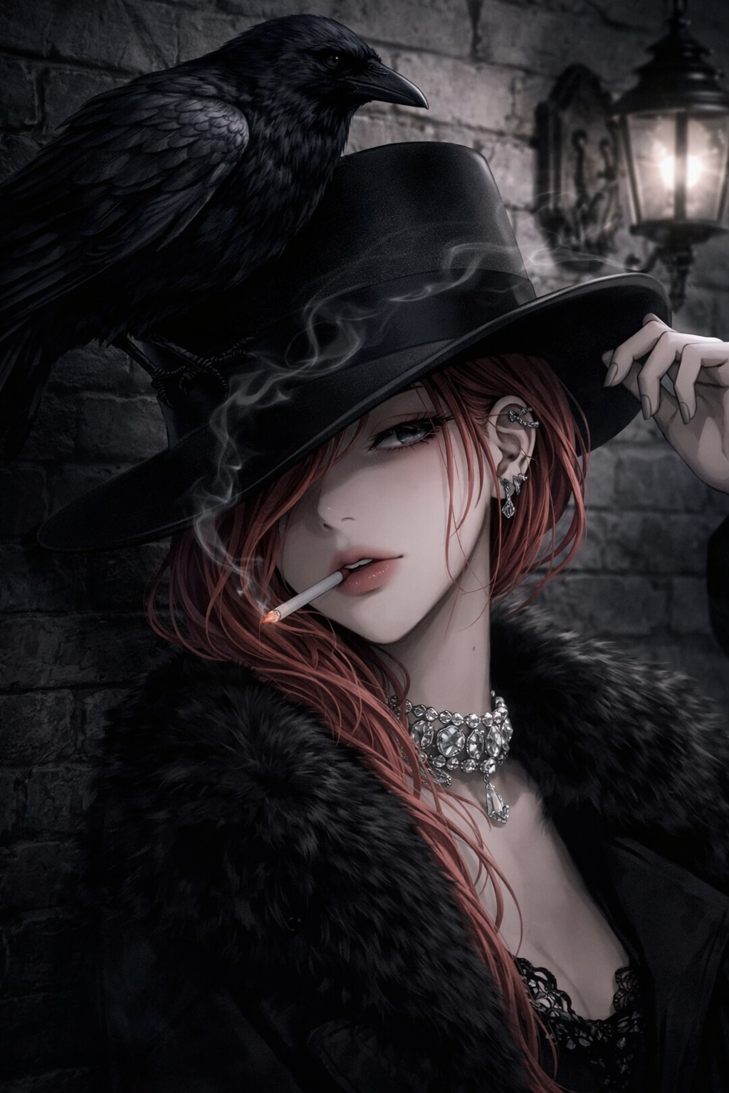 十朱リラは、贅沢な漆黒を羽織って眠る | の人気AIイラスト・グラビア