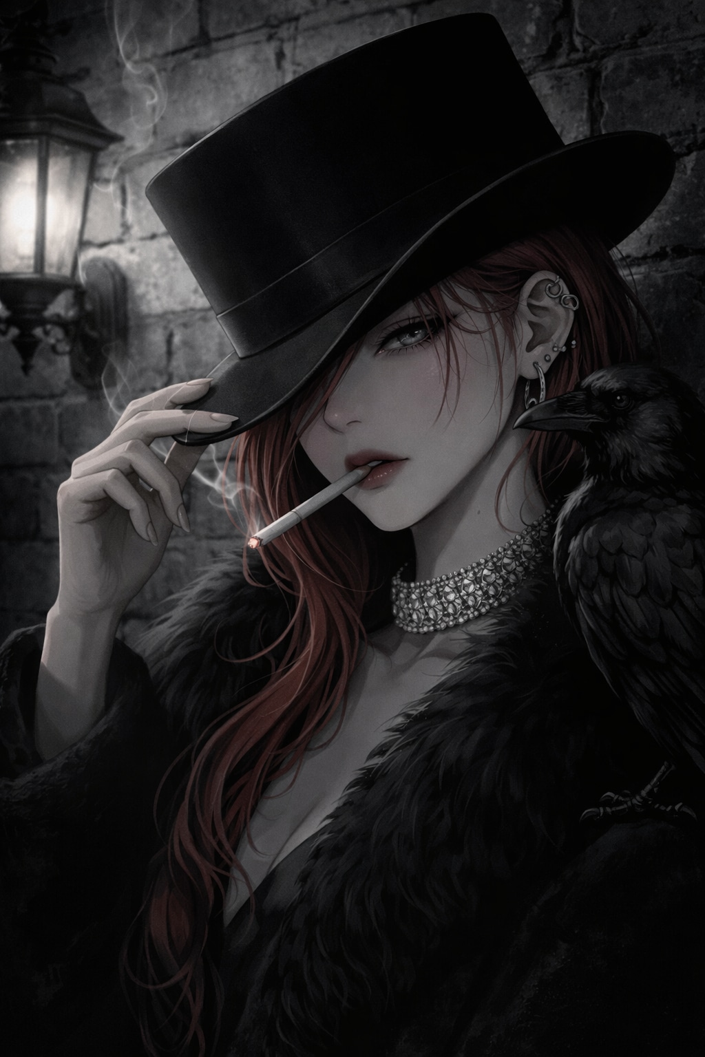 十朱リラは、贅沢な漆黒を羽織って眠る