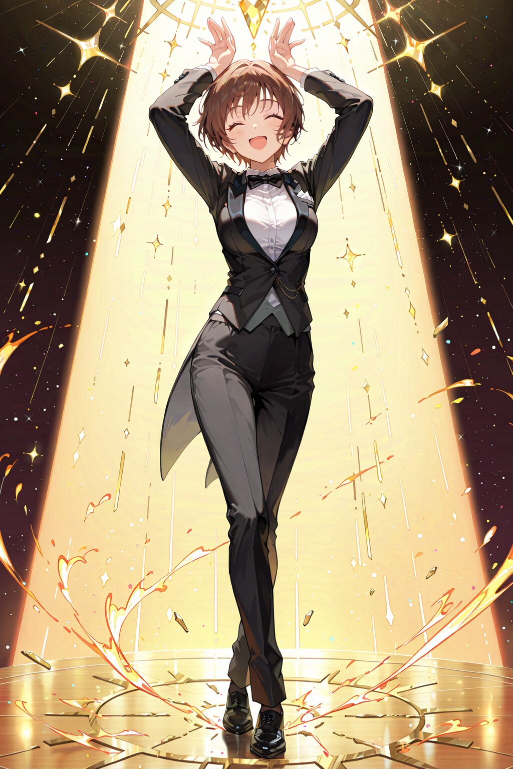 タキシードでウマウマダンス