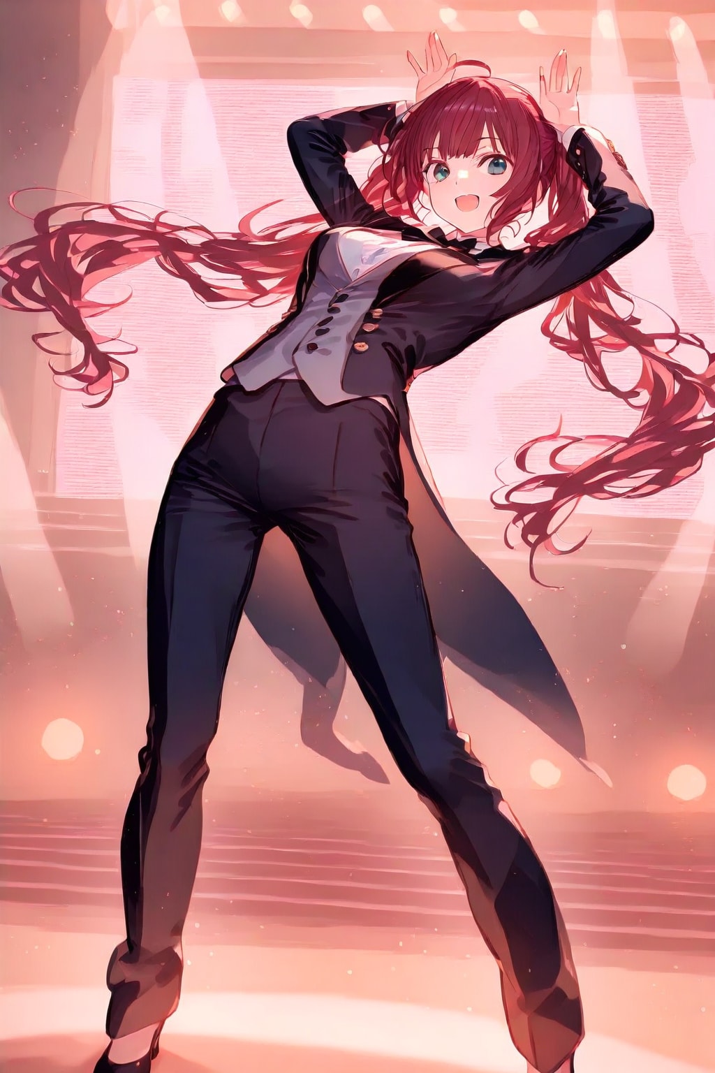 タキシードでウマウマダンス