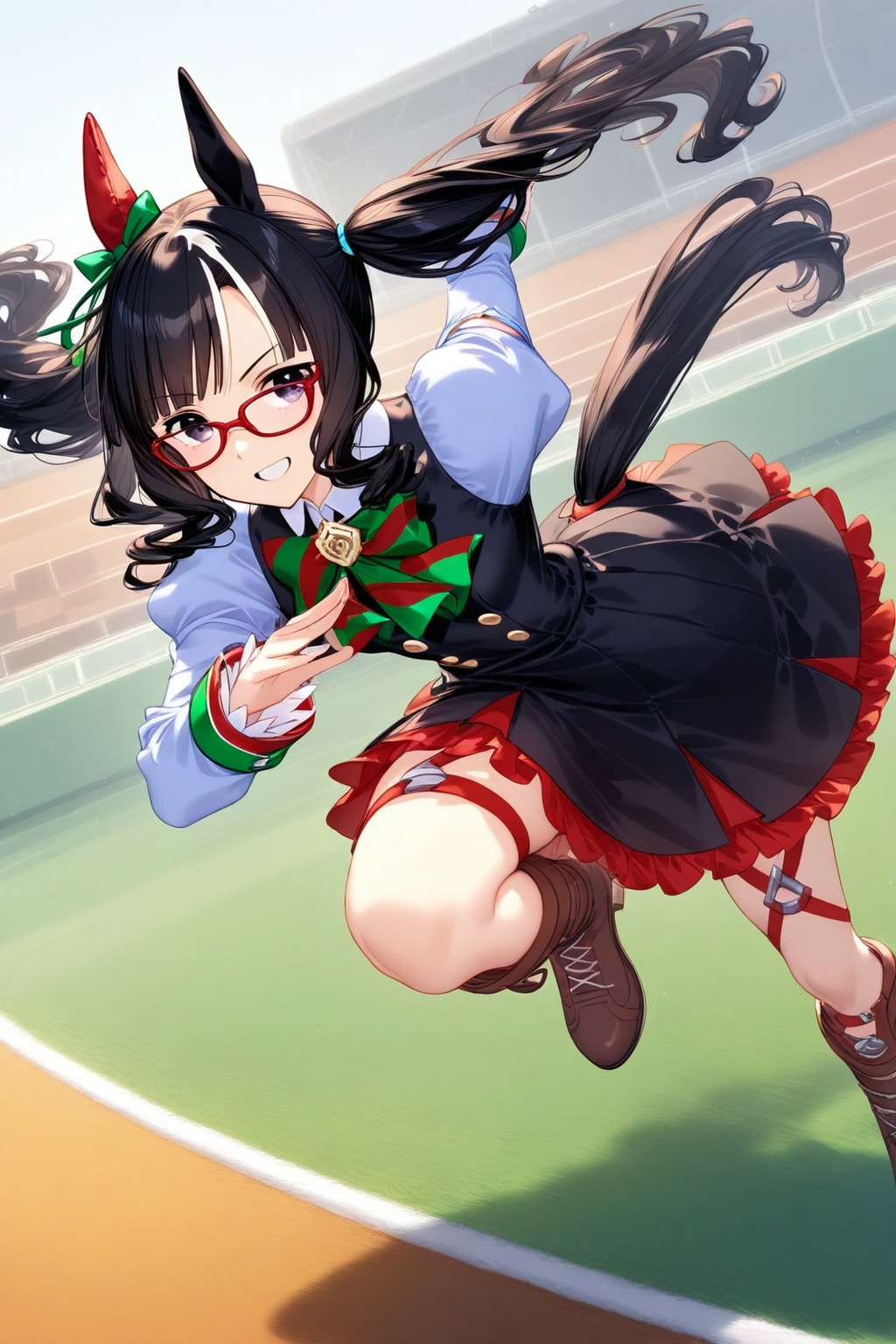 速い！速い！ナイスネイチャ・・・じゃない？！　　　　あれは・・・ムネナイスネーチャン！！🏇　　　　　　🦉 犬浦るか子 🦉 ２６２