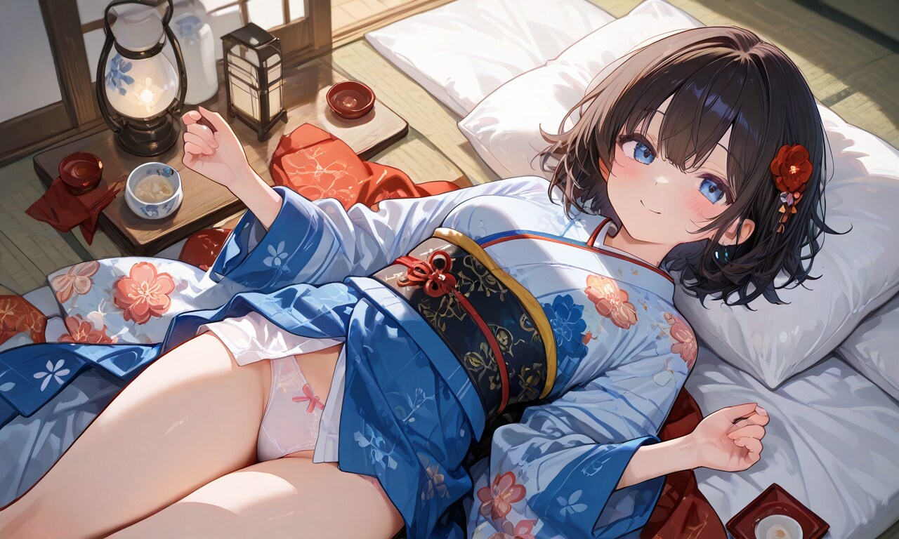 晴れ着のチラ見せ