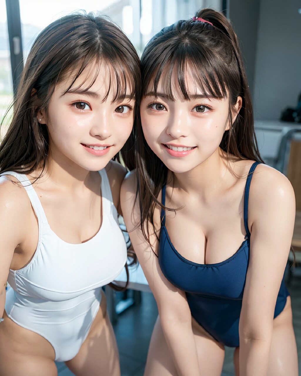 これからプールの授業だよー