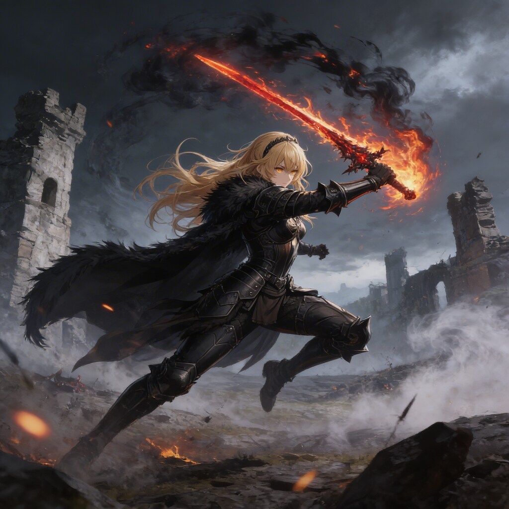 ブロンドの女騎士さん943