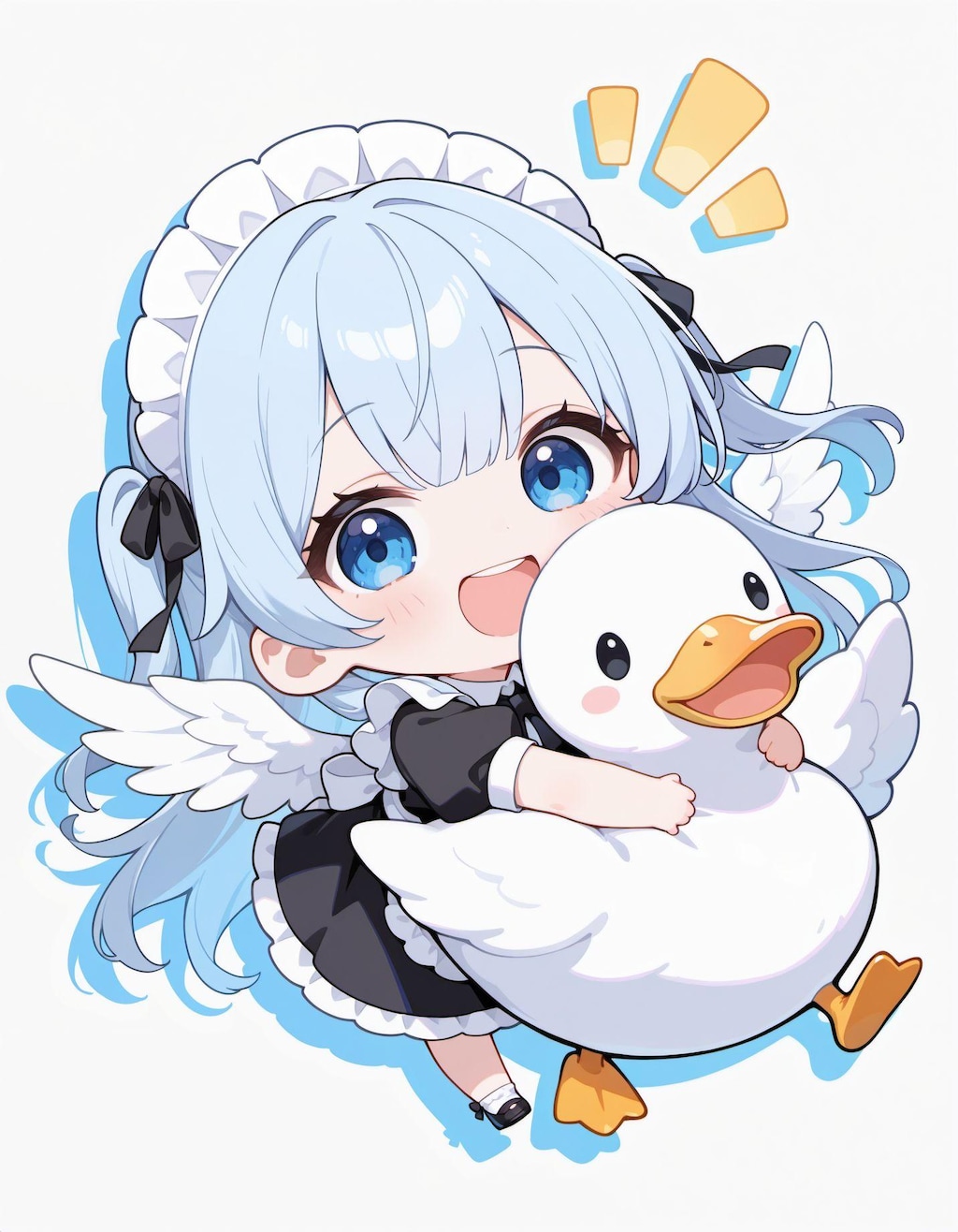 アヒルとメイドさん