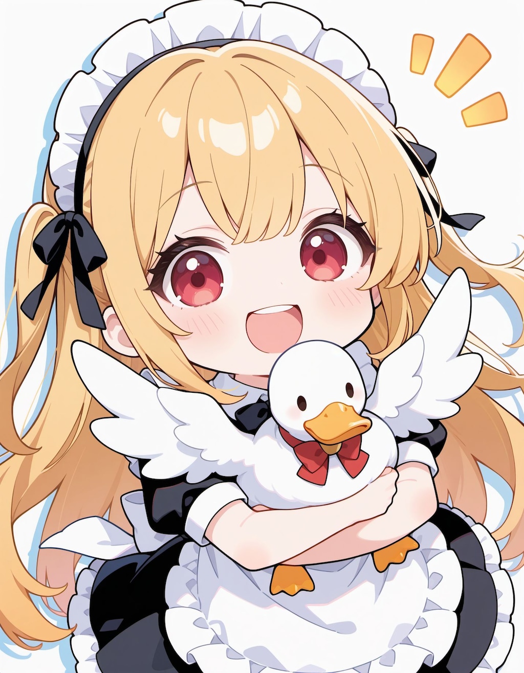 アヒルとメイドさん