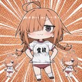 せっかくだから赤のブルマでSD化の目隠れちゃん☆ 5枚目