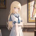 壁画のV4Bちゃんをi2iで現代に復元してみた 5枚目