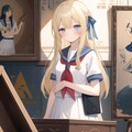 壁画のV4Bちゃんをi2iで現代に復元してみた 11枚目