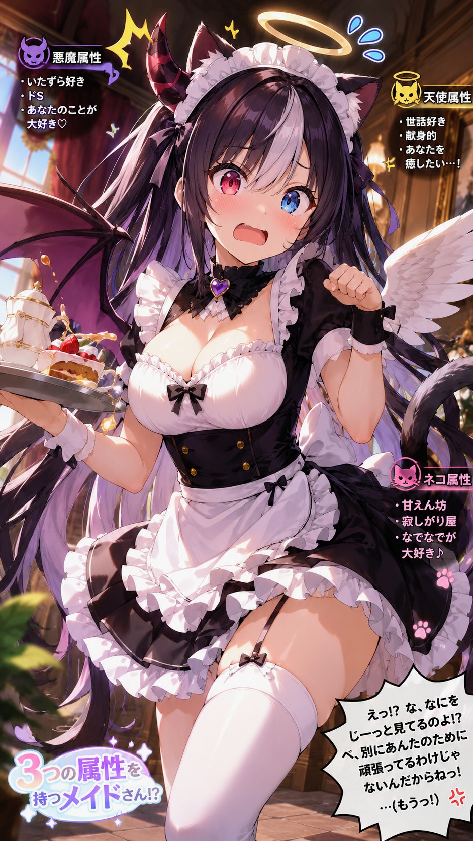 天🪽悪😈ネコ😸メイドお姉やん | の人気AIイラスト・グラビア