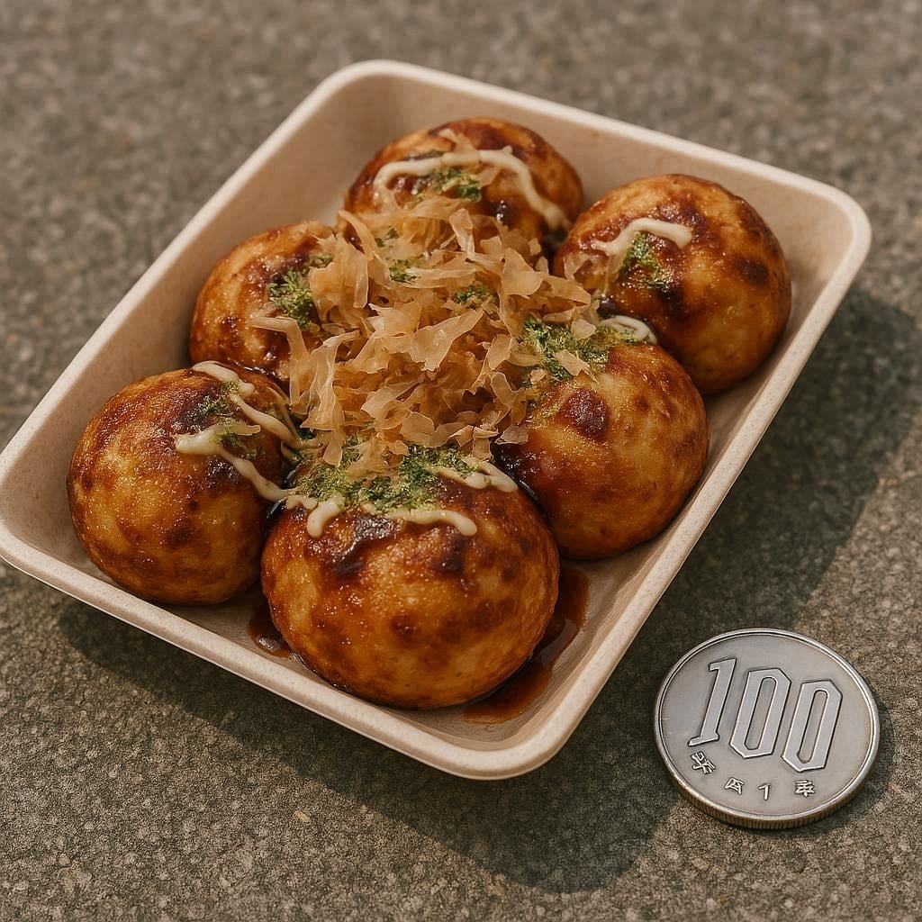 100円で買えるたこ焼き