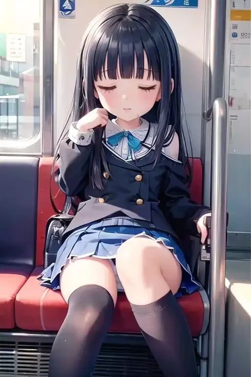 電車対面チラ