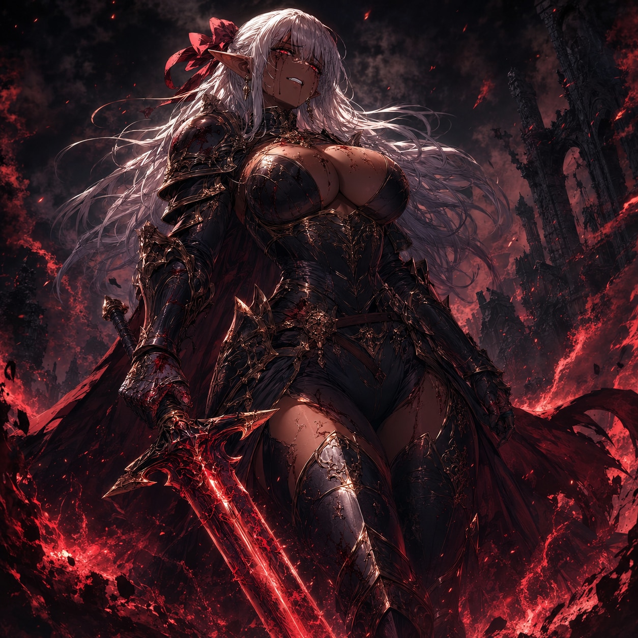 魔界騎士ダークエルフのフィアレーネ・エクサリオン