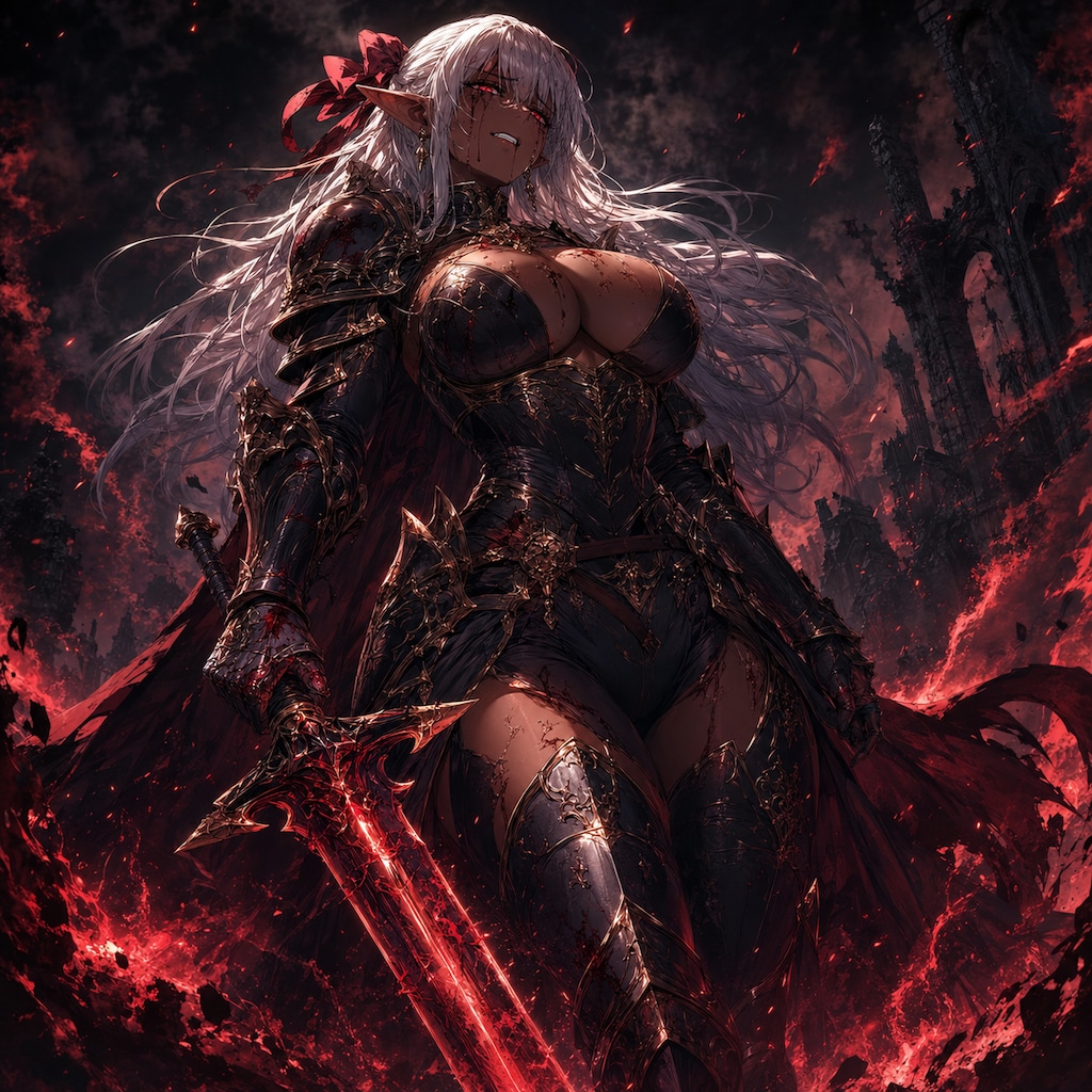 魔界騎士ダークエルフのフィアレーネ・エクサリオン