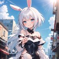 街中のバニーガール 6枚目