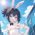 街中のバニーガール 4枚目