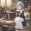 サボって読書少女 5枚目