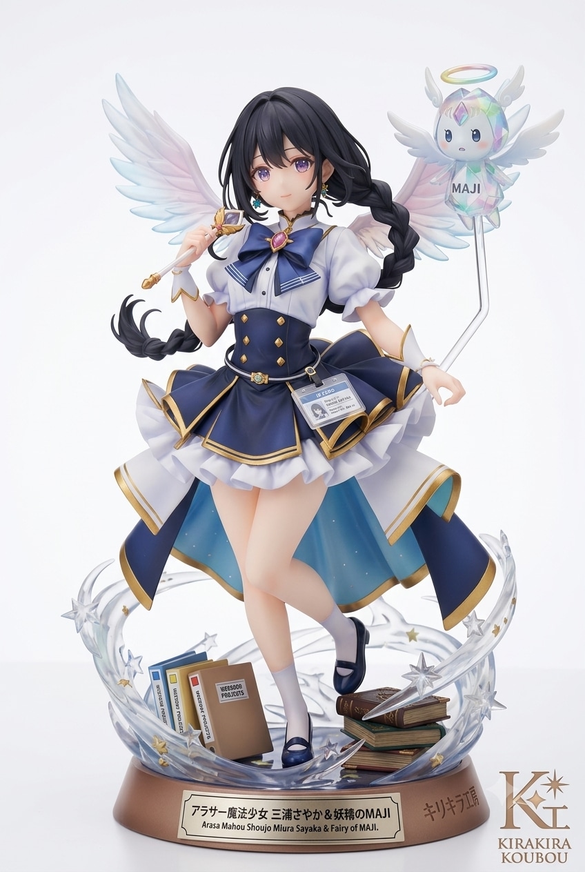 アラサー魔法少女三浦さやかと妖精MAJIのフィギュア