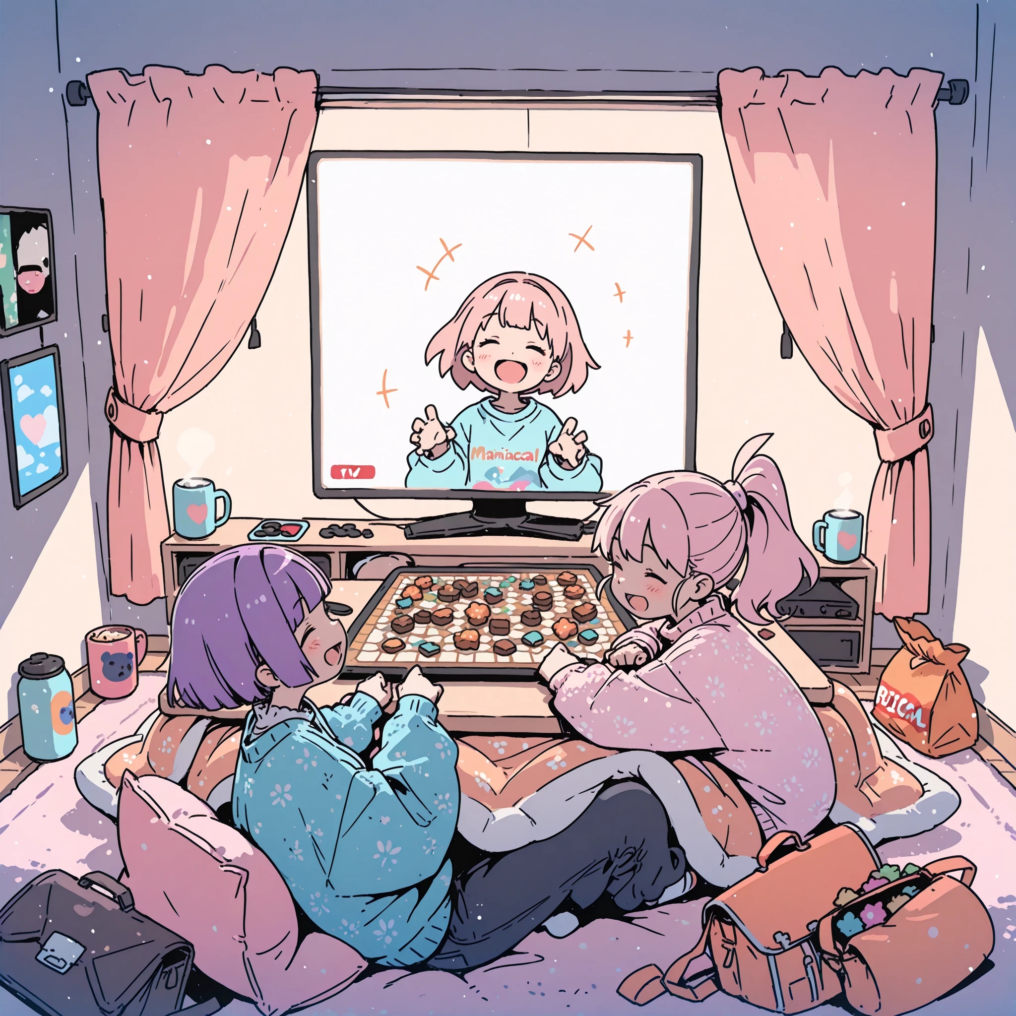 「オンラインもいいけどさ、みんな集まれ〜！」 | の人気AIイラスト・グラビア