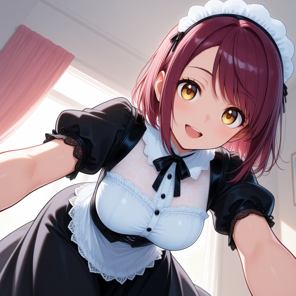 おはようございます（挨拶メイドの芽衣ちゃん）