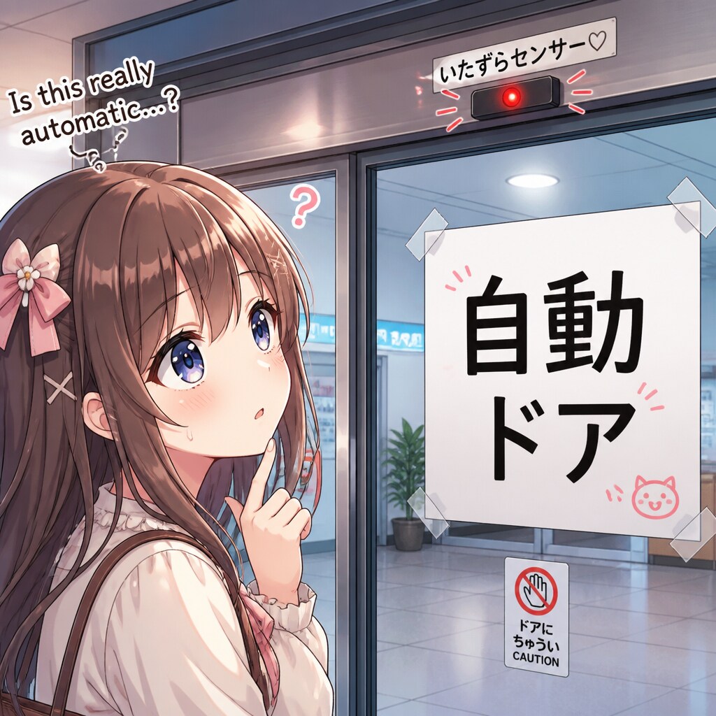 偽自動ドア