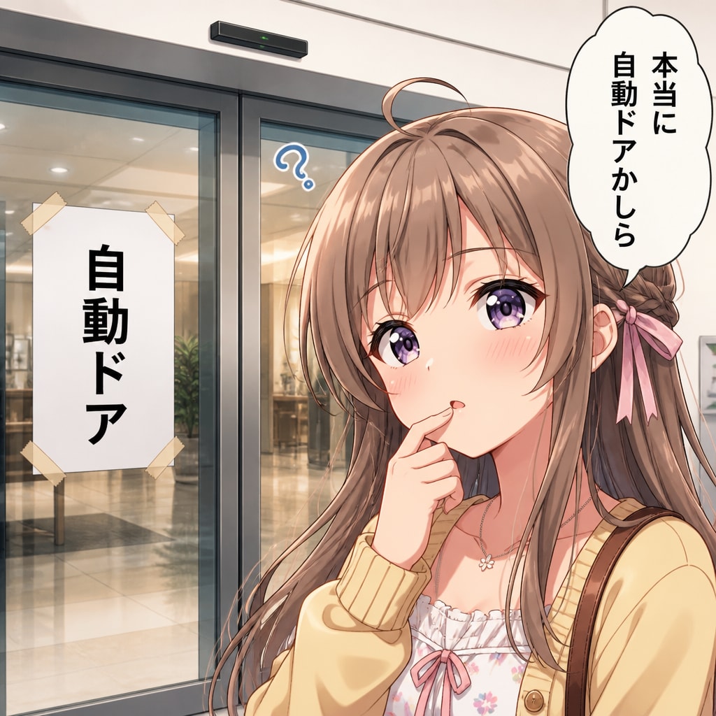 偽自動ドア