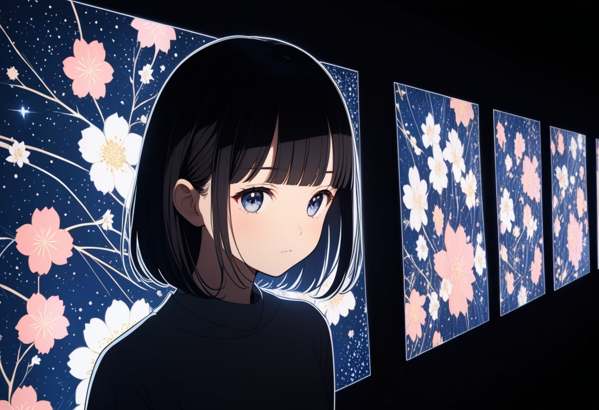 ポートレート(ライトプロジェクション)(98) | の人気AIイラスト・グラビア