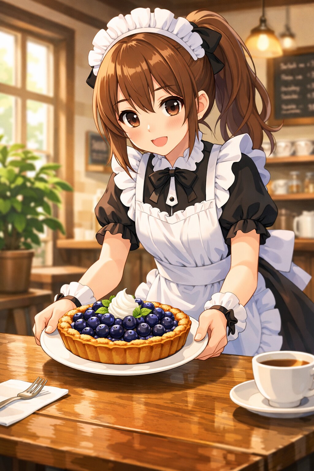 ブルーベリーパイのメイドさん