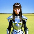 ブレストプレートの黒髪さん 5枚目