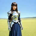 ブレストプレートの黒髪さん 2枚目