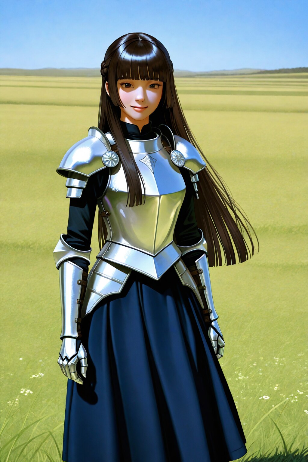 ブレストプレートの黒髪さん
