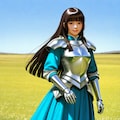 ブレストプレートの黒髪さん 4枚目