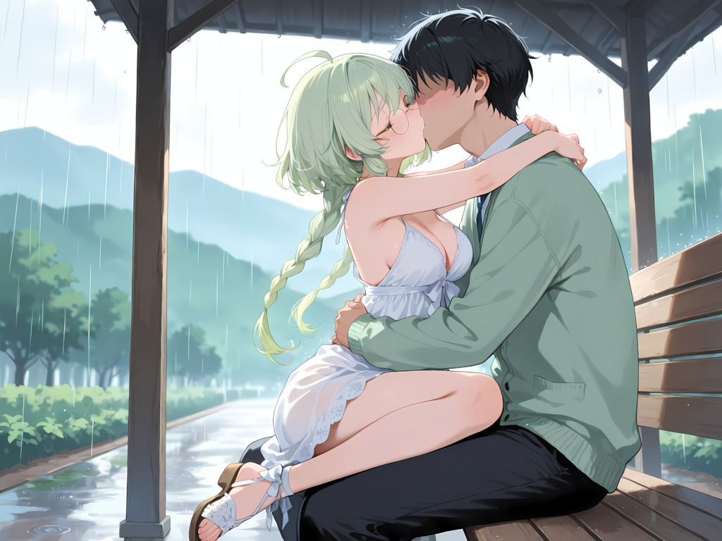 高原の東屋で【メンシ限定チラ見せ】