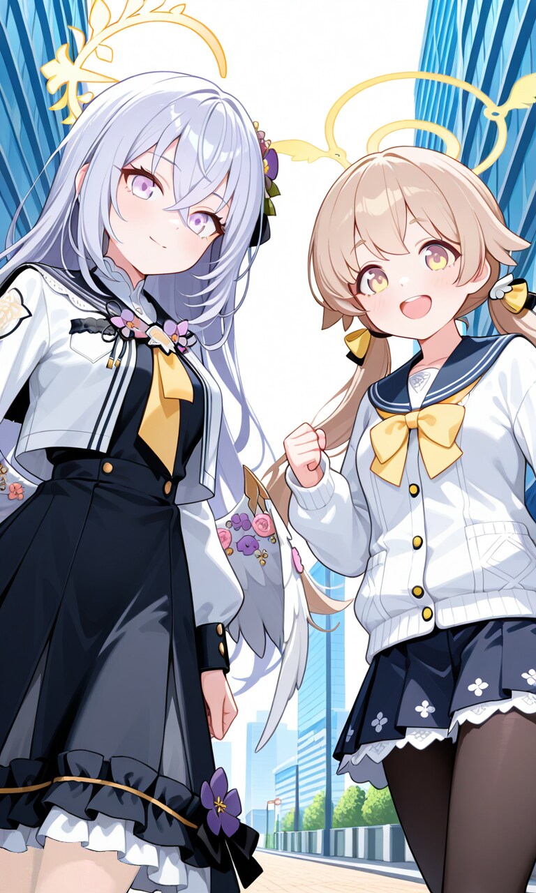 ヒフミとアズサ2 | の人気AIイラスト・グラビア