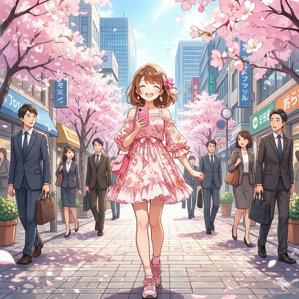 お花見は月曜に限る♪