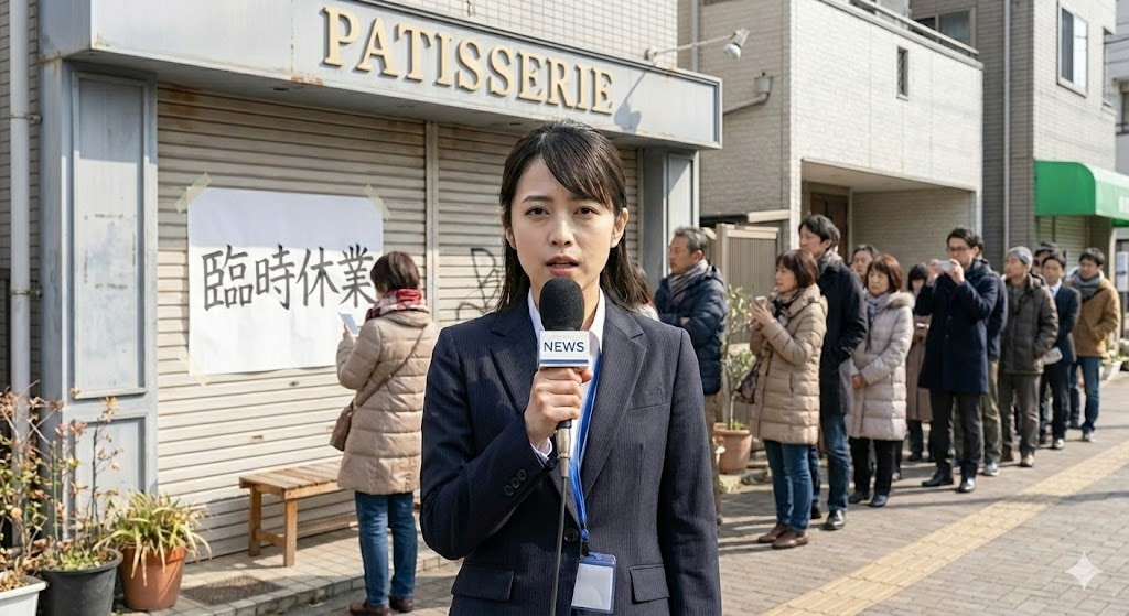 ケーキ屋さんに泥棒が入ったようです。