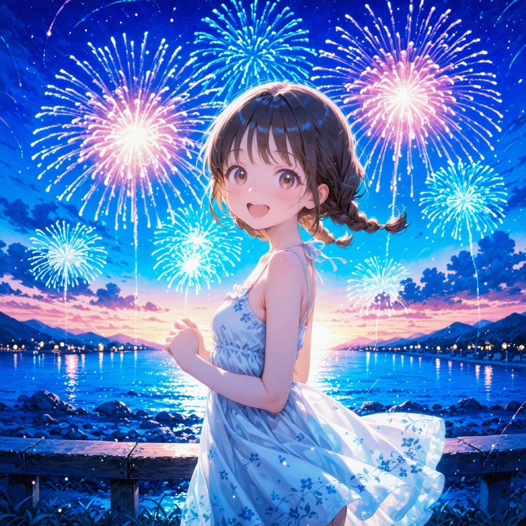 夏の夜の花