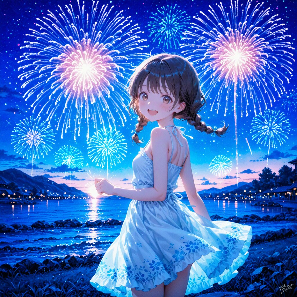 夏の夜の花