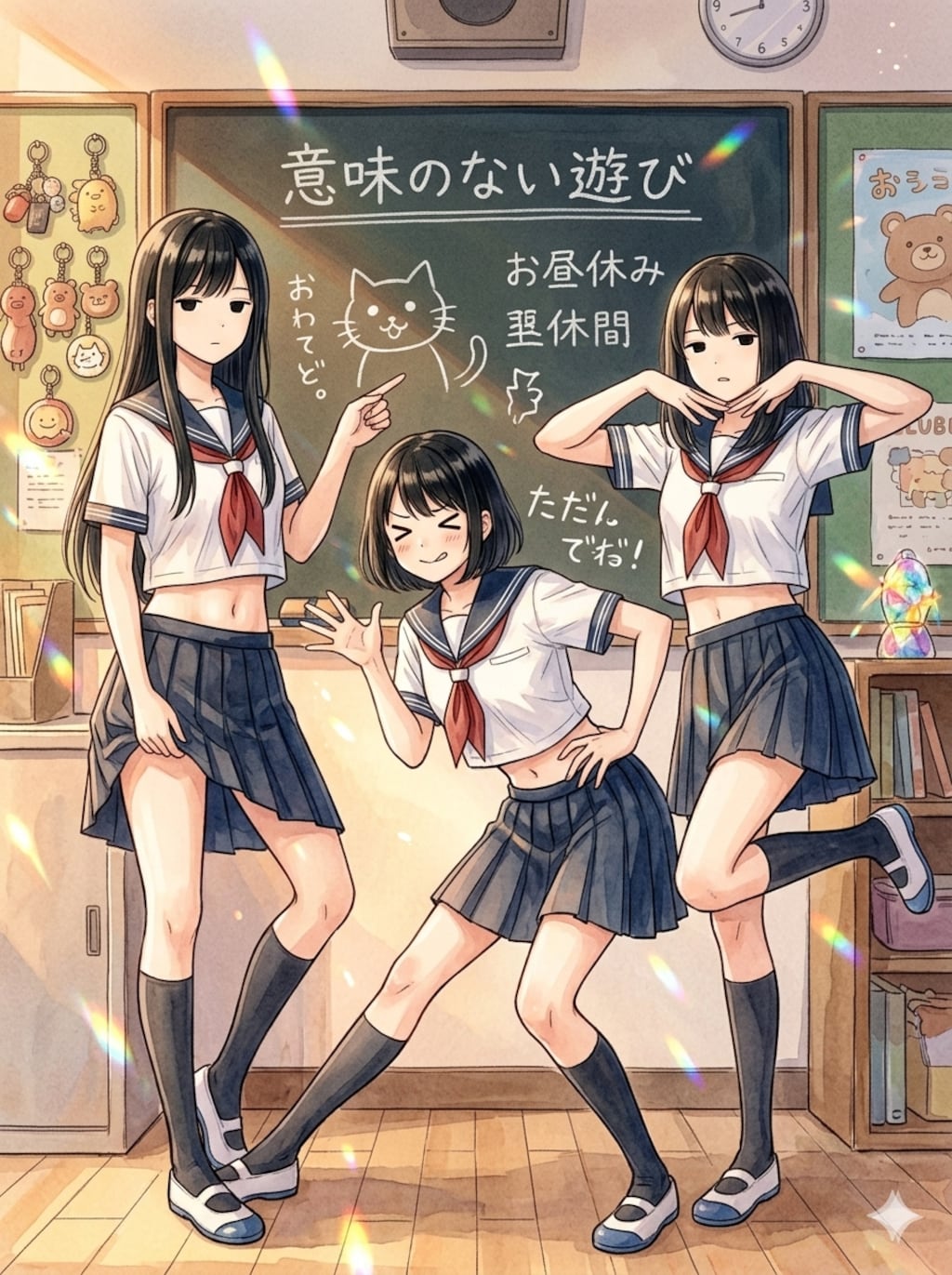 美脚とおへそ