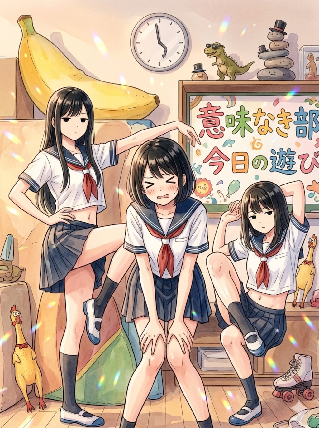 美脚とおへそ