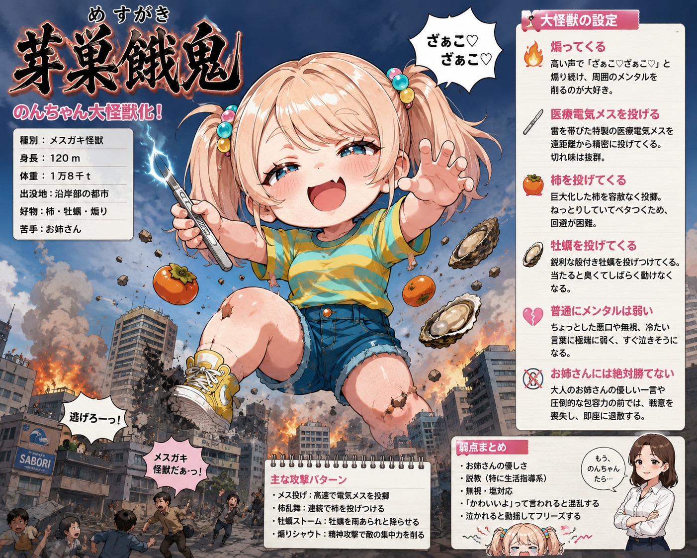 のんちゃん大怪獣化