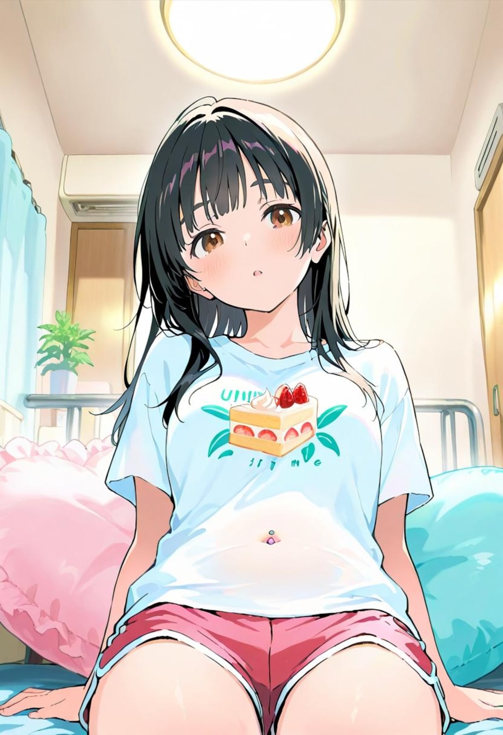 黒髪娘リラックス