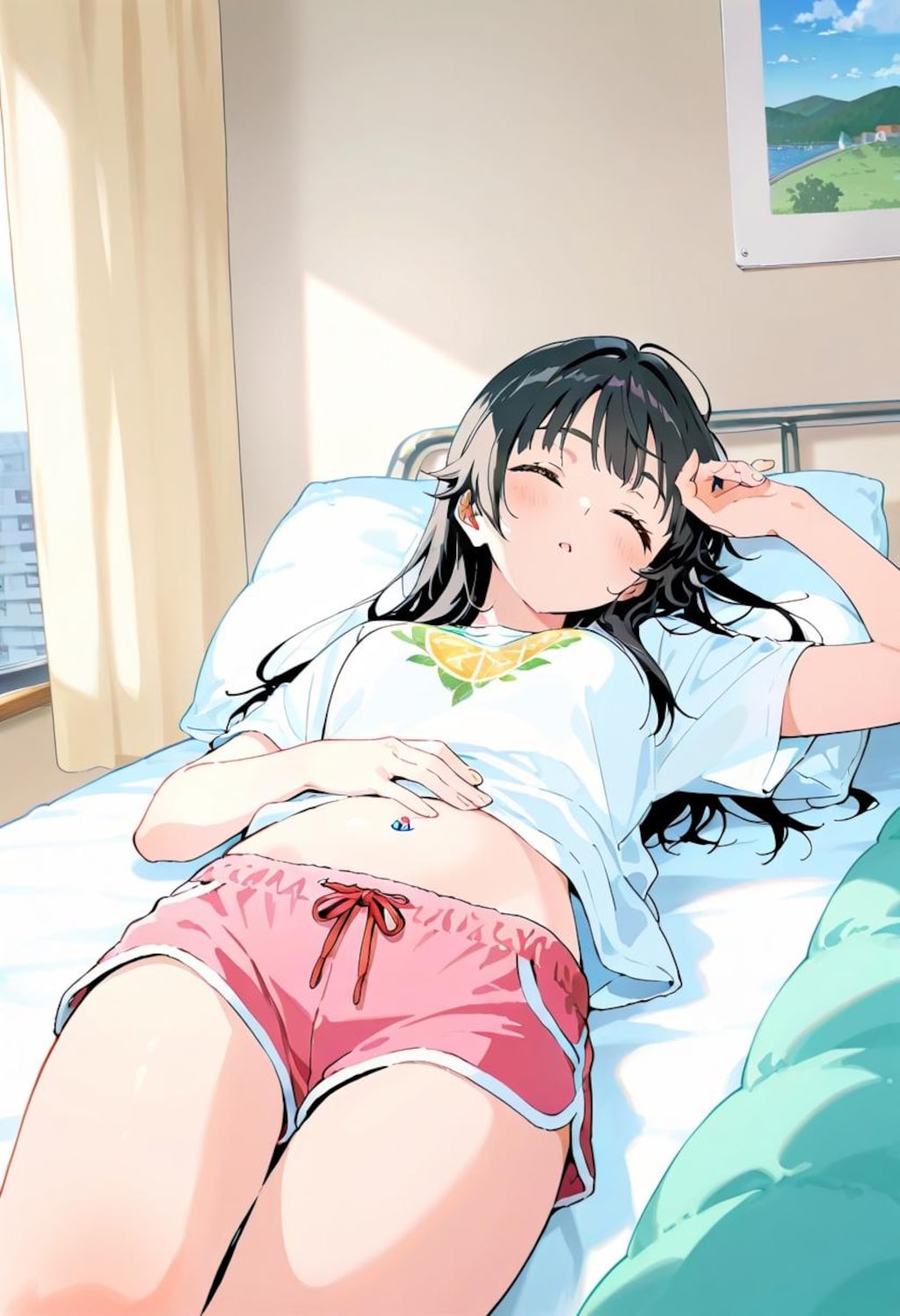 黒髪娘リラックス