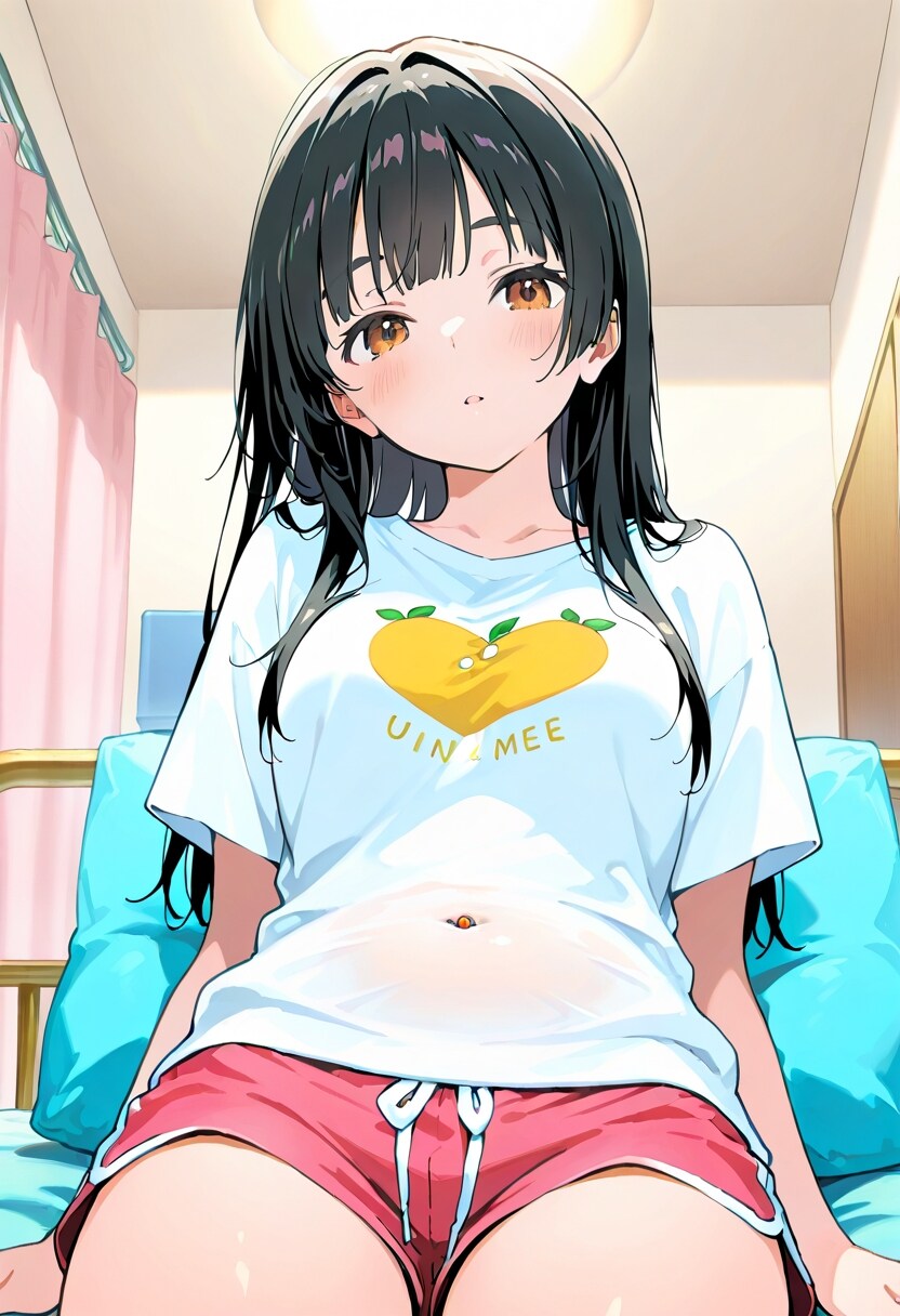 黒髪娘リラックス | の人気AIイラスト・グラビア