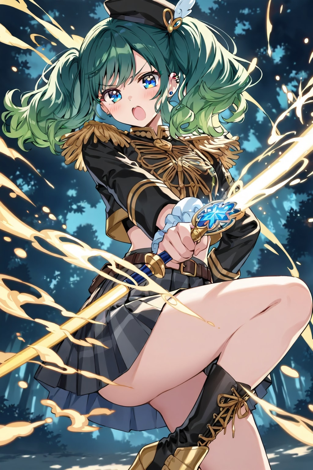 緑髪可愛いよね、な魔法少女