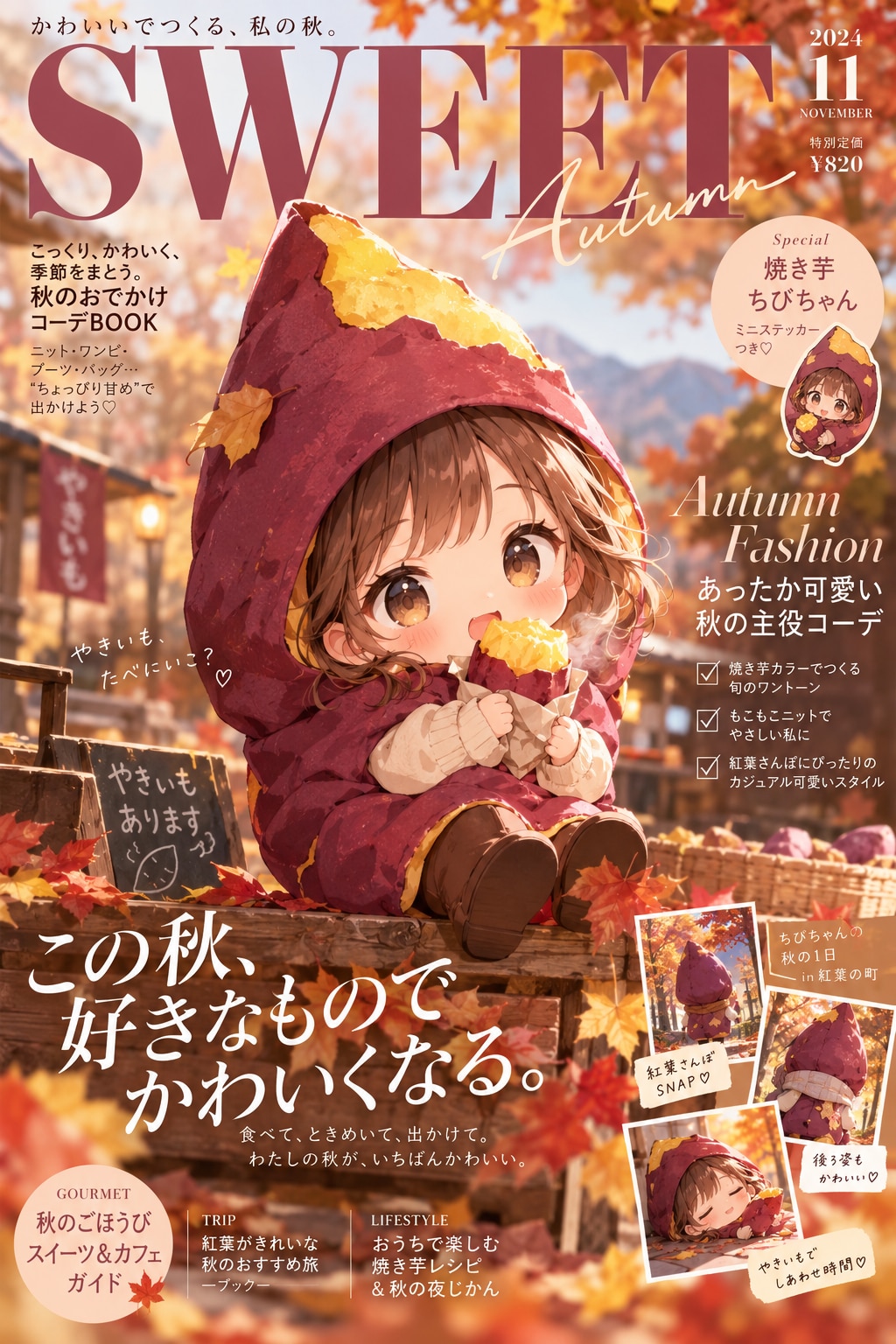 スイートポテトコーデ | の人気AIイラスト・グラビア