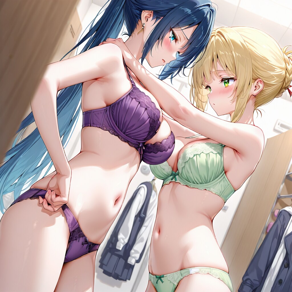 女子更衣室でのワンシーン