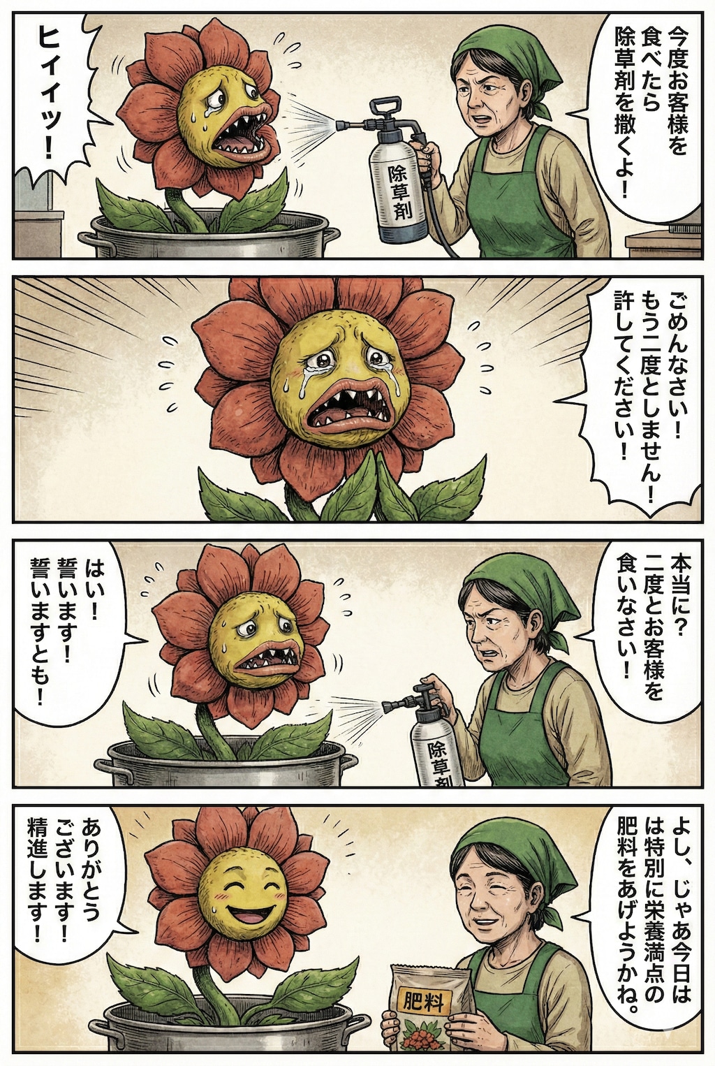 人喰い花の対処法