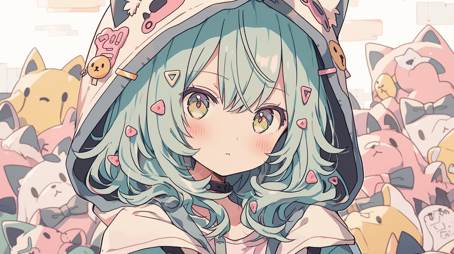 猫耳少女とぬいぐるみの秘密の集会 | の人気AIイラスト・グラビア